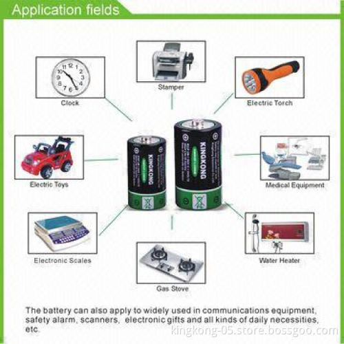 D Size Carbonic Dry Battery with 1.5V Voltage and Discharge Time of 600/700 Minutes
